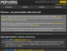 Tablet Screenshot of pervers.cz